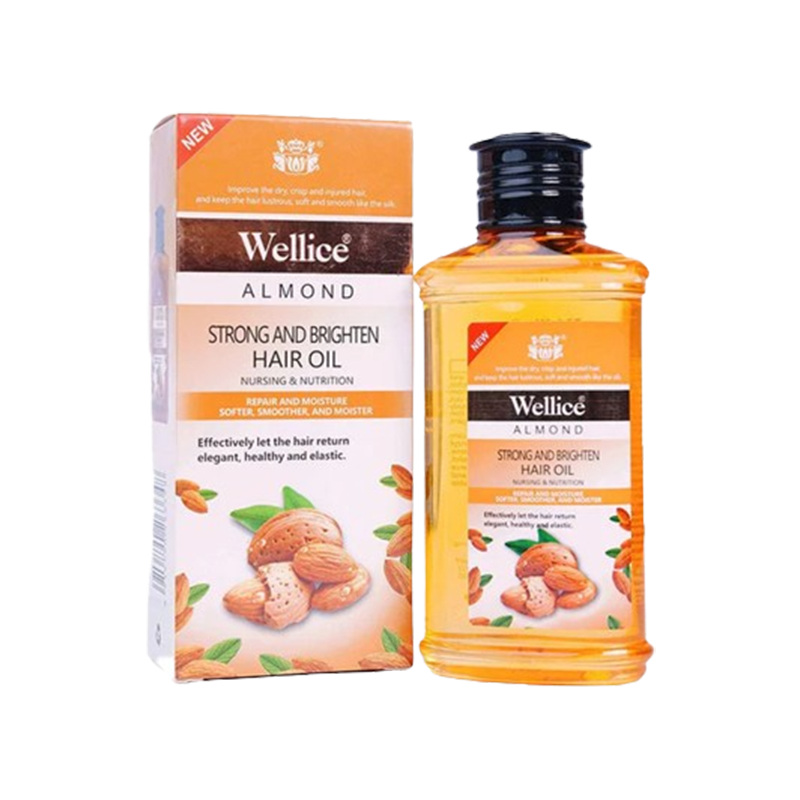 Wellice Strong Brighten Hair Oil Almond 150ml