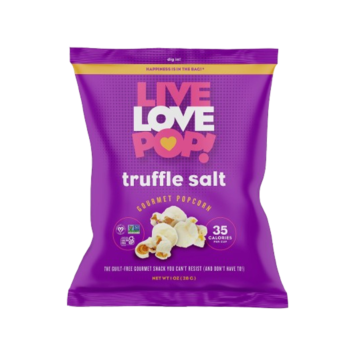 Live Love Pop, Gourmet Popcorn Truffle Salt, Case Of 24, 1.0 oz