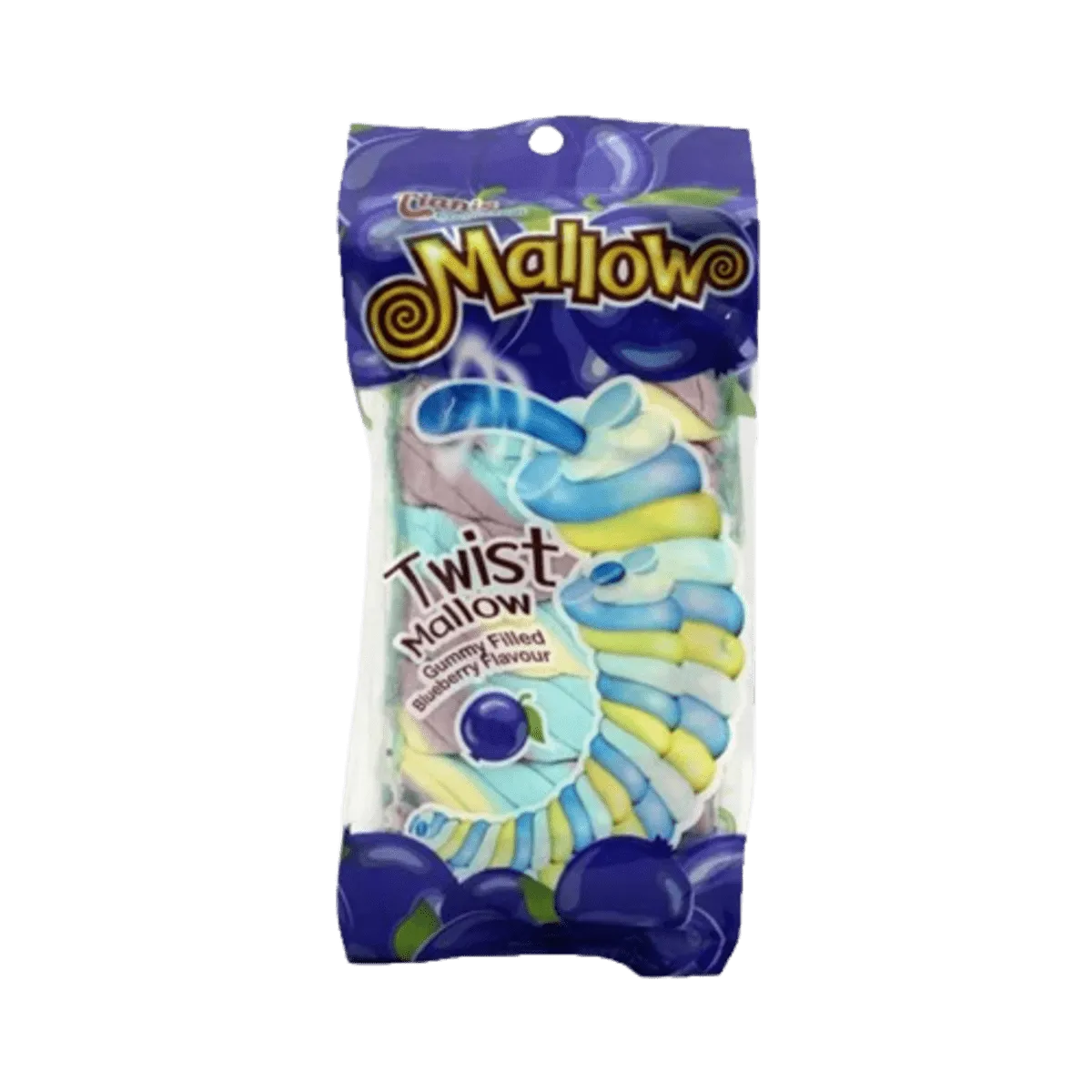 Tians Mallows Twist Blueberry 120gm