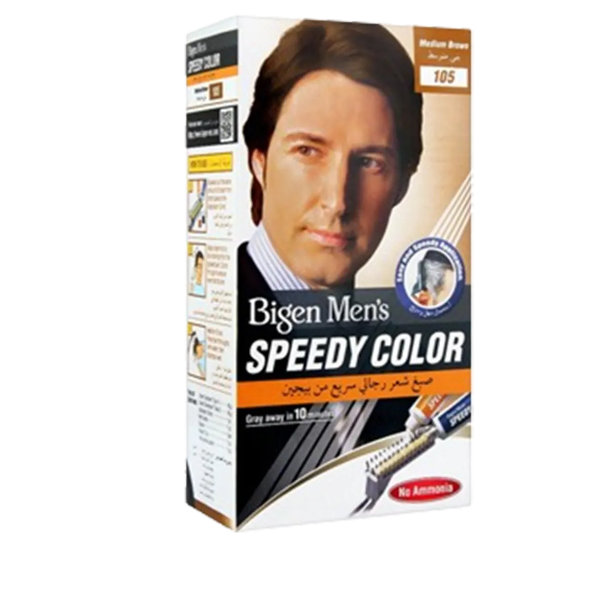 HAIR COLOR (Men Speedy,Medium Brown,105) Bigen