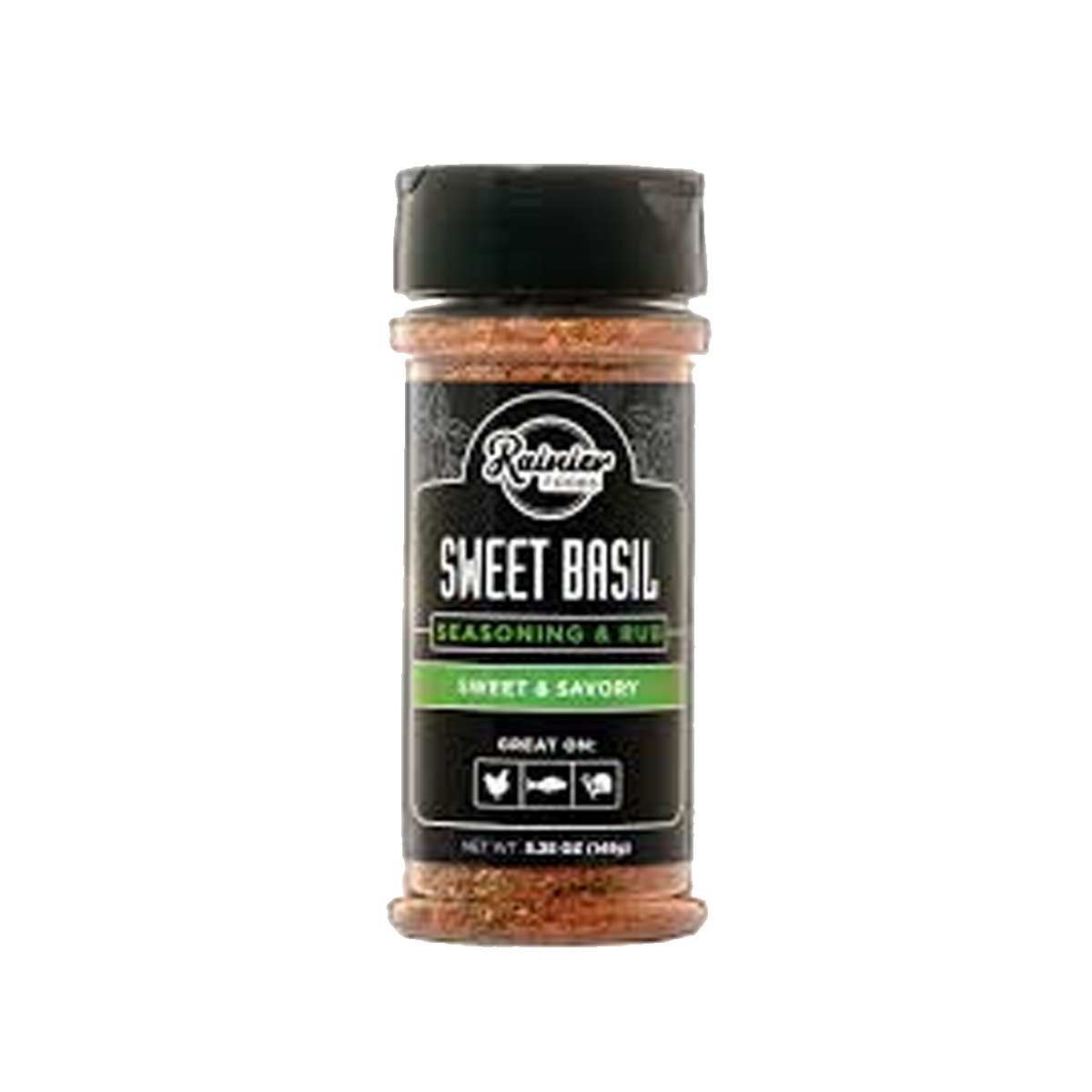 Rainier Foods Premium Seasonings Sweet Basil Chicken Rub - Case of 6 - 5.25 oz