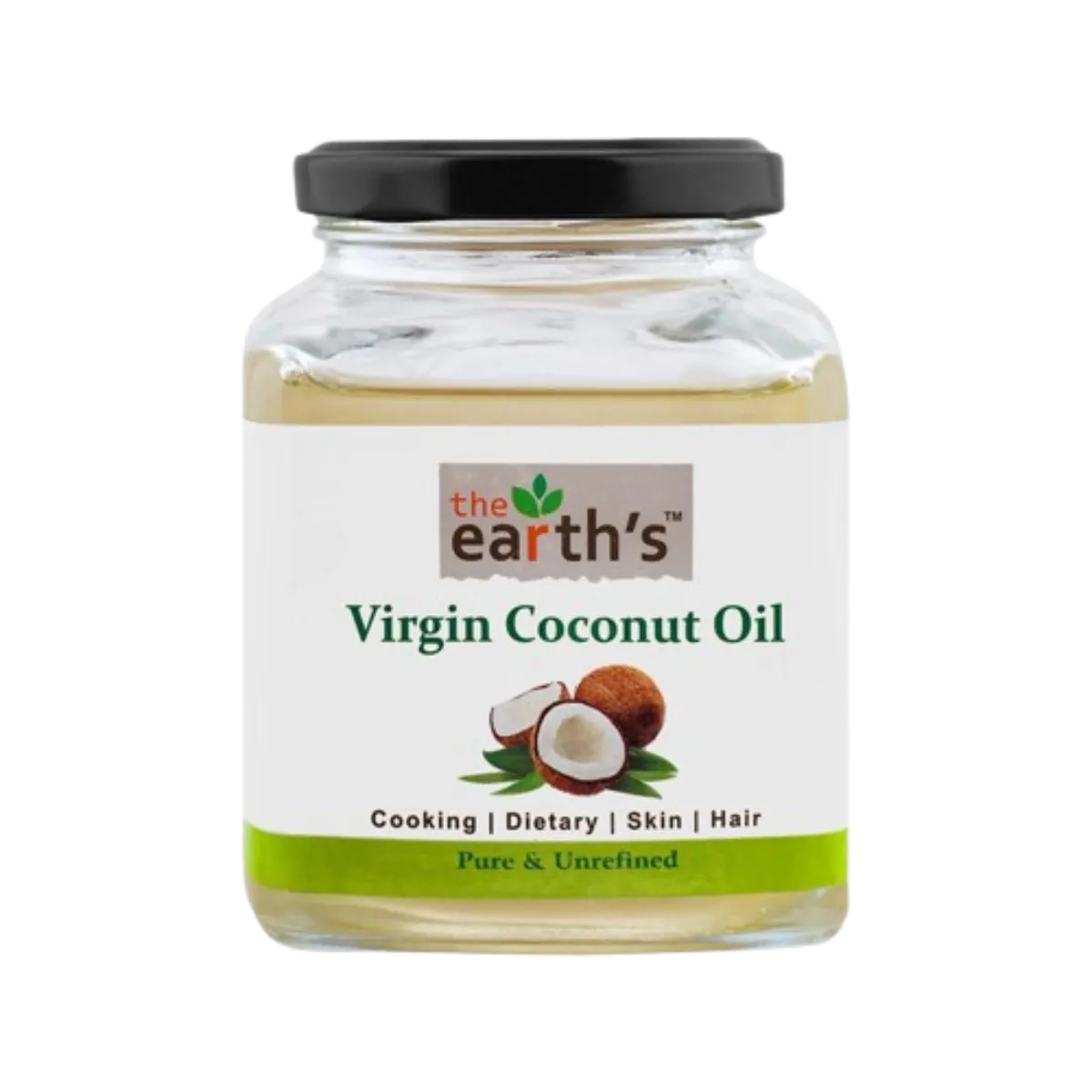 The Earth s Virgin Coconut Oil Cooking Dietary 260ml