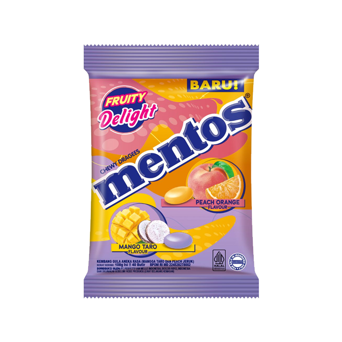 Mentos Fruity Delight 121g