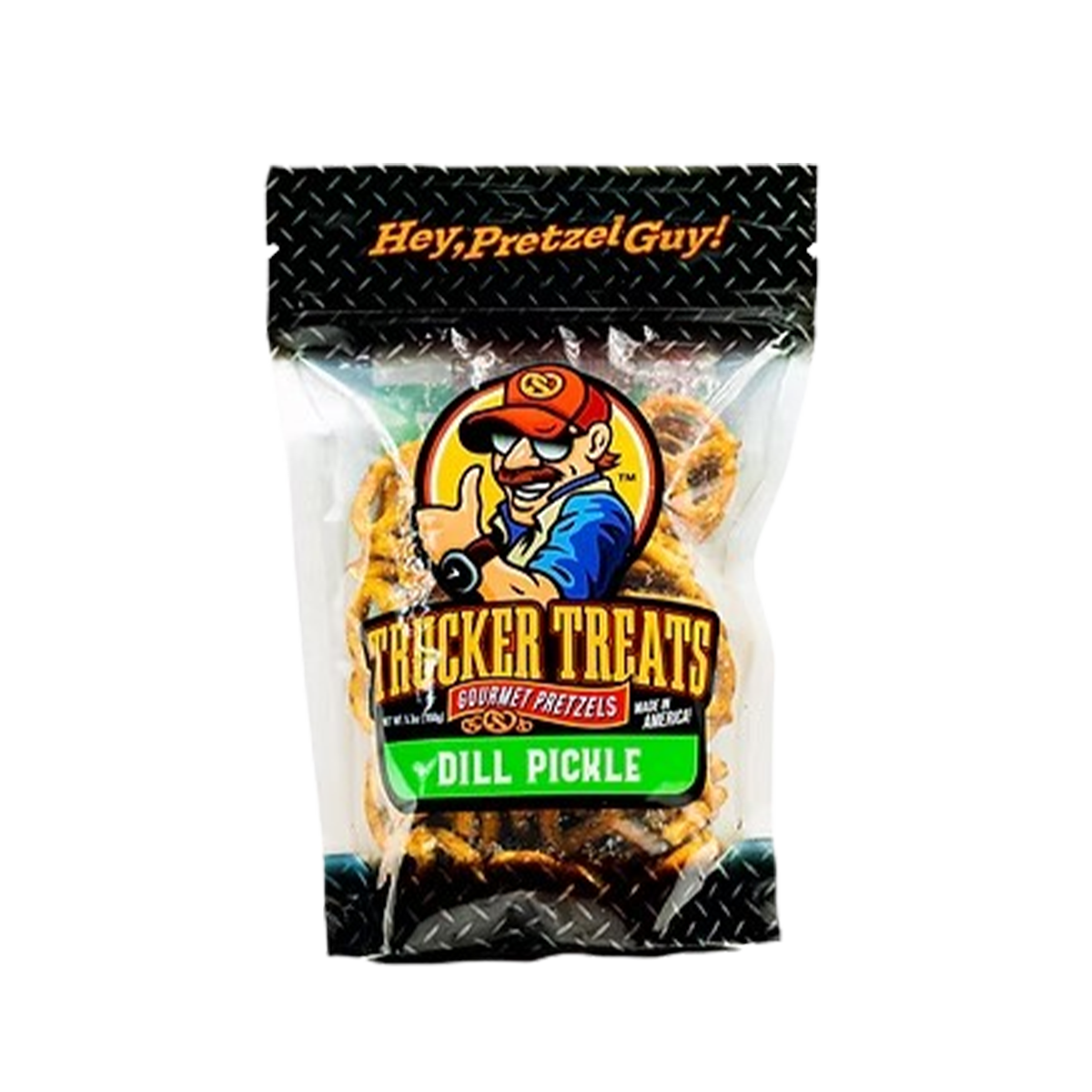 Trucker Treats, Dill Pickle Pretzels - Case of 6 - 12 OZ