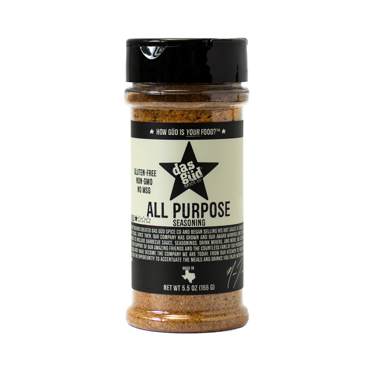 Das Gud Spice Co., All Purpose Seasoning - Case of 12 - 5.5 OZ