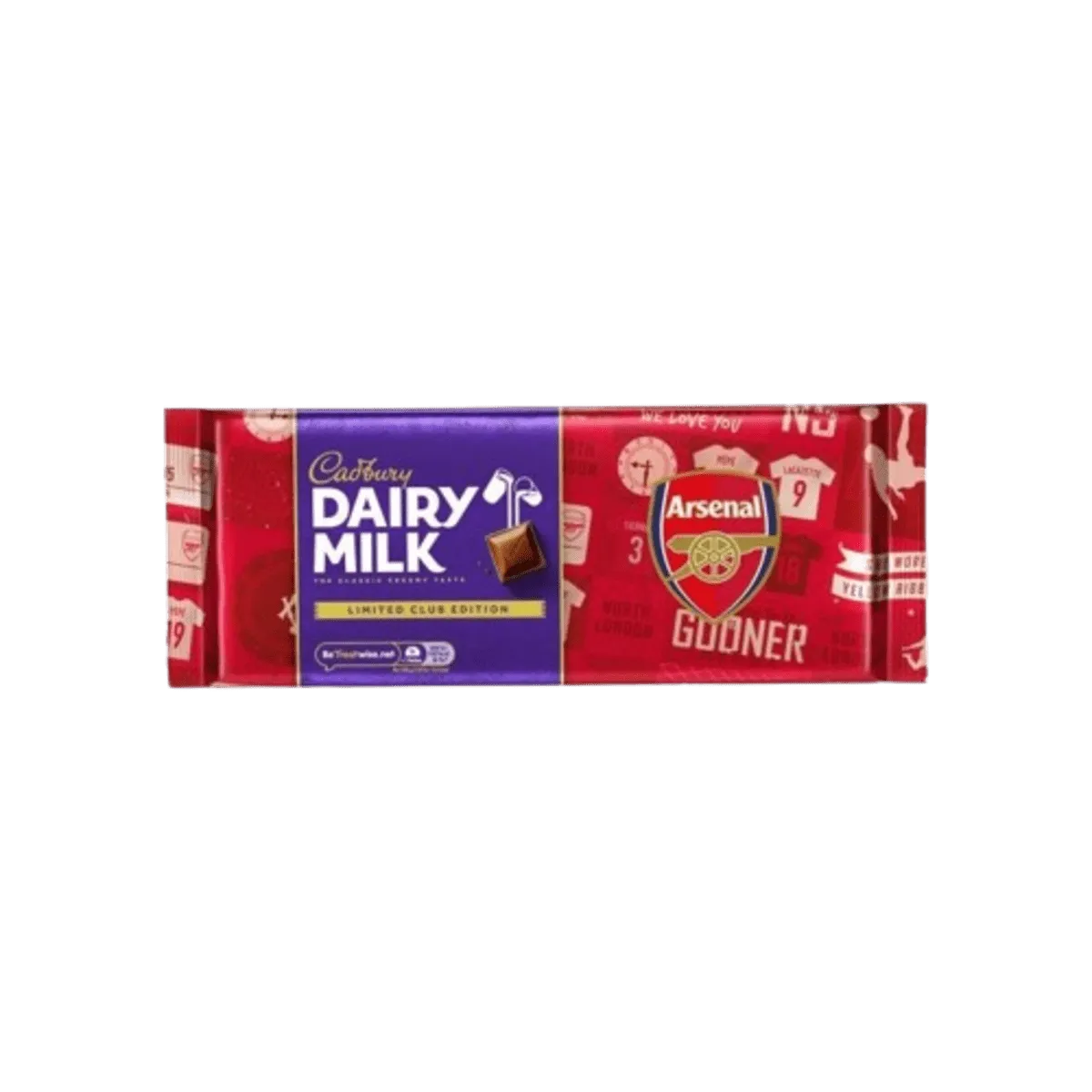 Cadbury Dairy Milk Arsenal Bar 360g