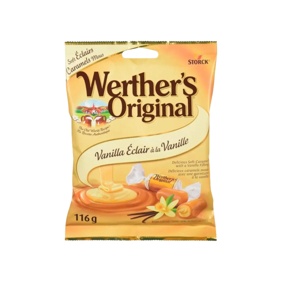 Werthers Original Soft Vanilla Eclair Caramel Candies 135G