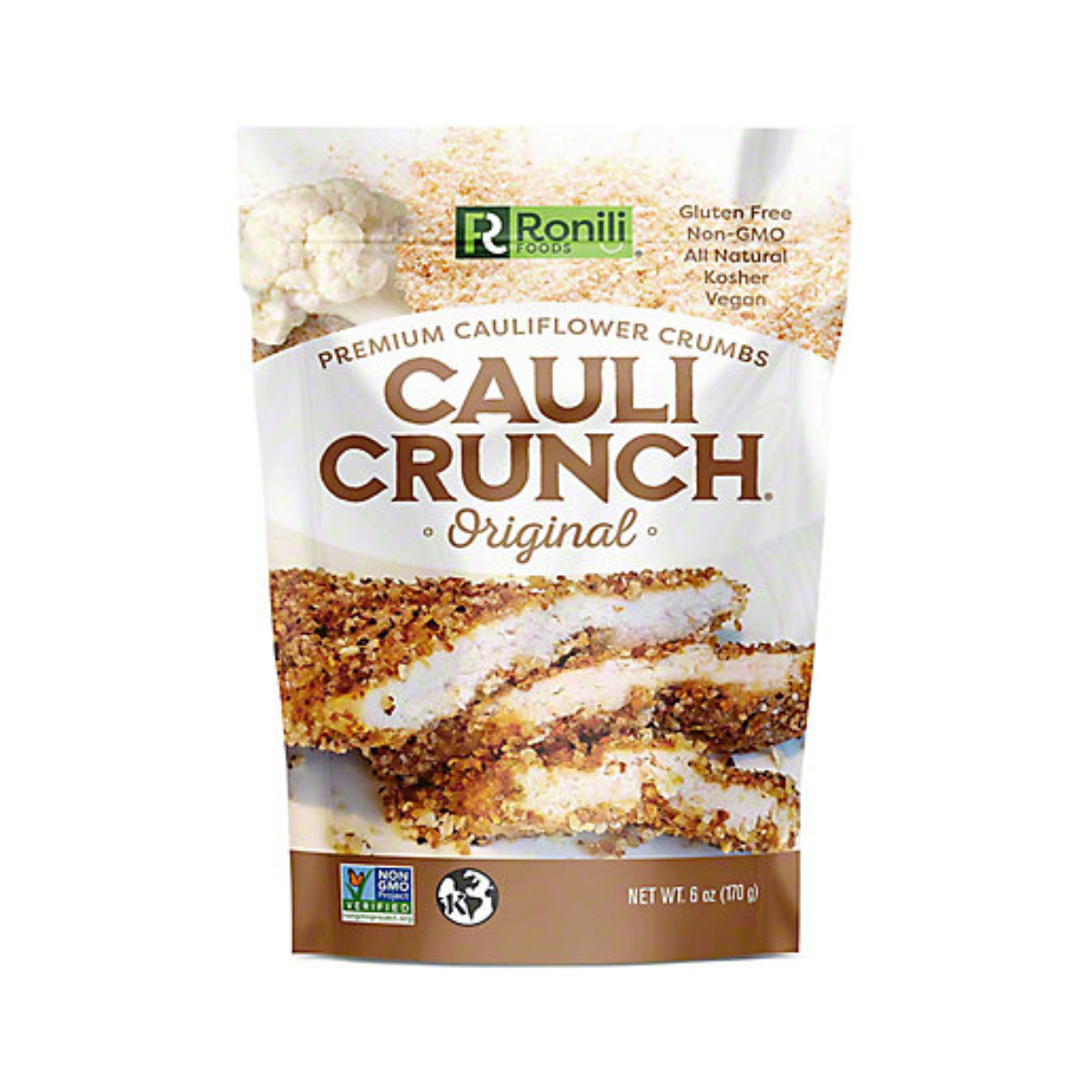 Cauli-crunch, Cauliflower Crumbs Original, Case Of 6, 6 oz