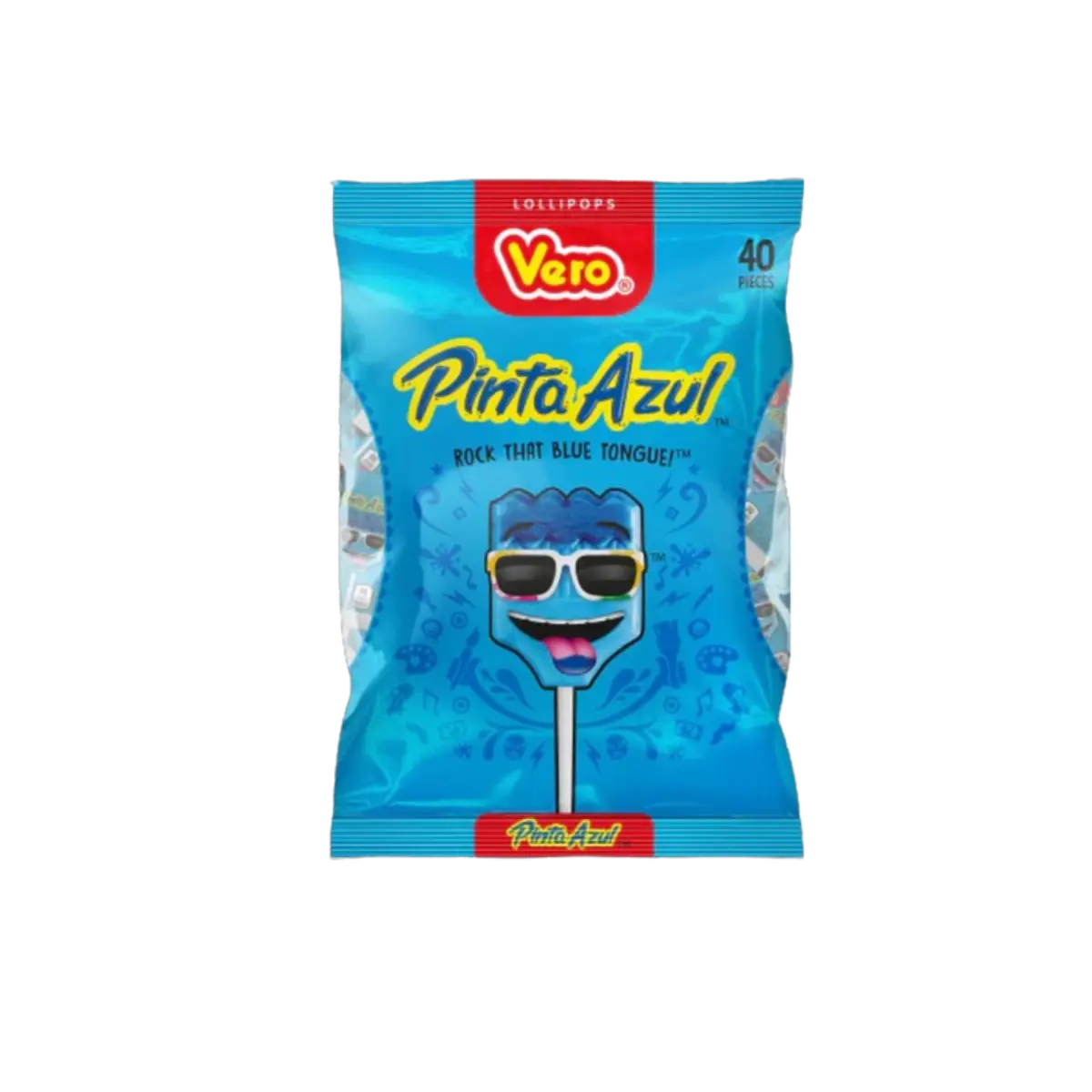 Vero Pinta Azul Strawberry And Raspberry 40 Count Bag