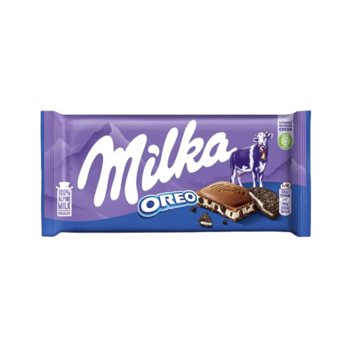 Milka Oreo Chocolate Bar 90G