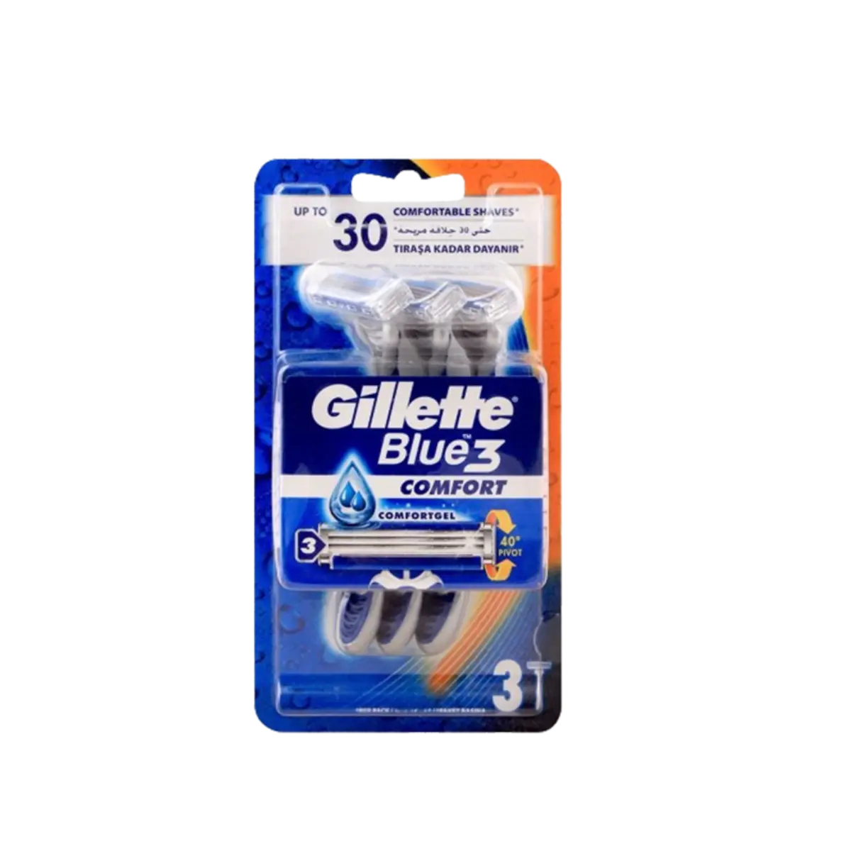 Gillette Blue 3 Comfort Razor Pack Of 3