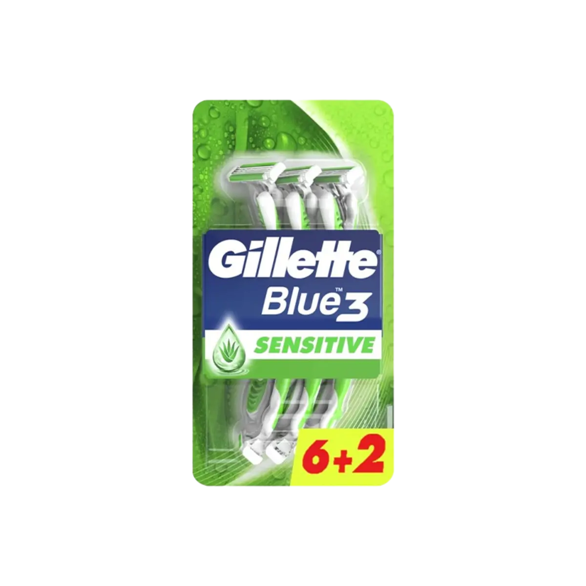 Gillette Blue3 Disposable Razor 6+2 Pack