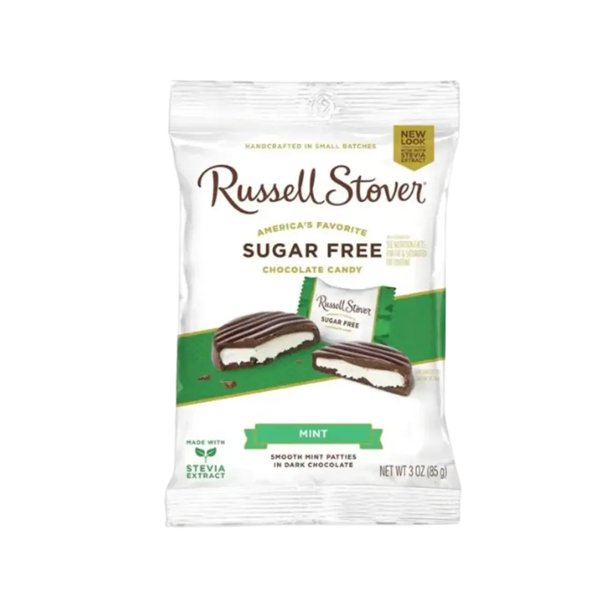 Russell Stover Sugar Free Chocolate Candy Mint 85G