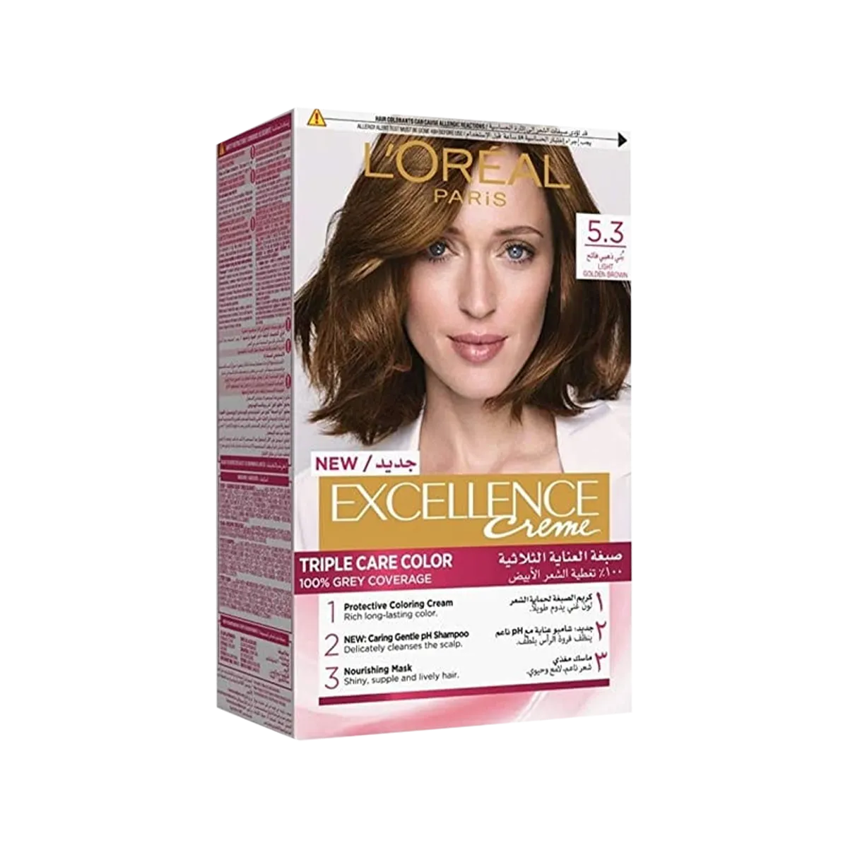 Loreal Exc Hair Color Light Golden Brown 5.3