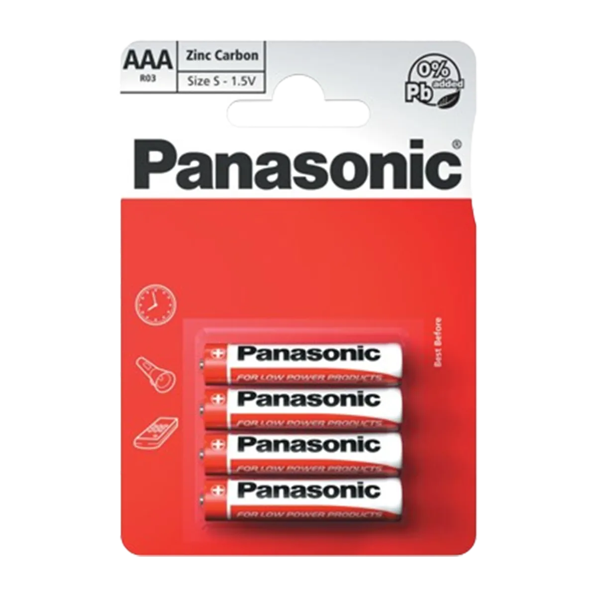 Panasonic Red Zinc Batter R03 (AAA)