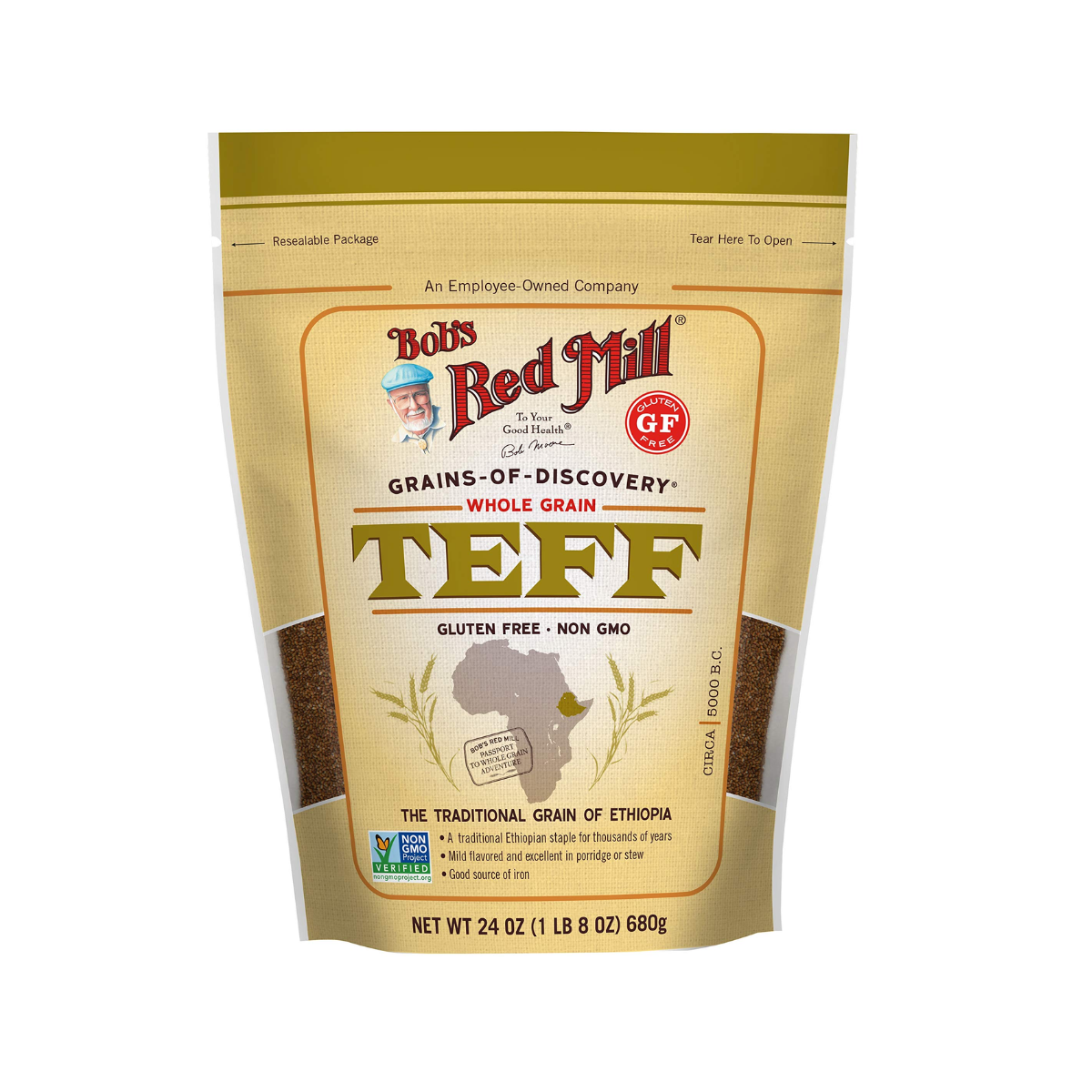 Bob's Red Mill, Whole Grain Teff, Case Of 4, 24 oz