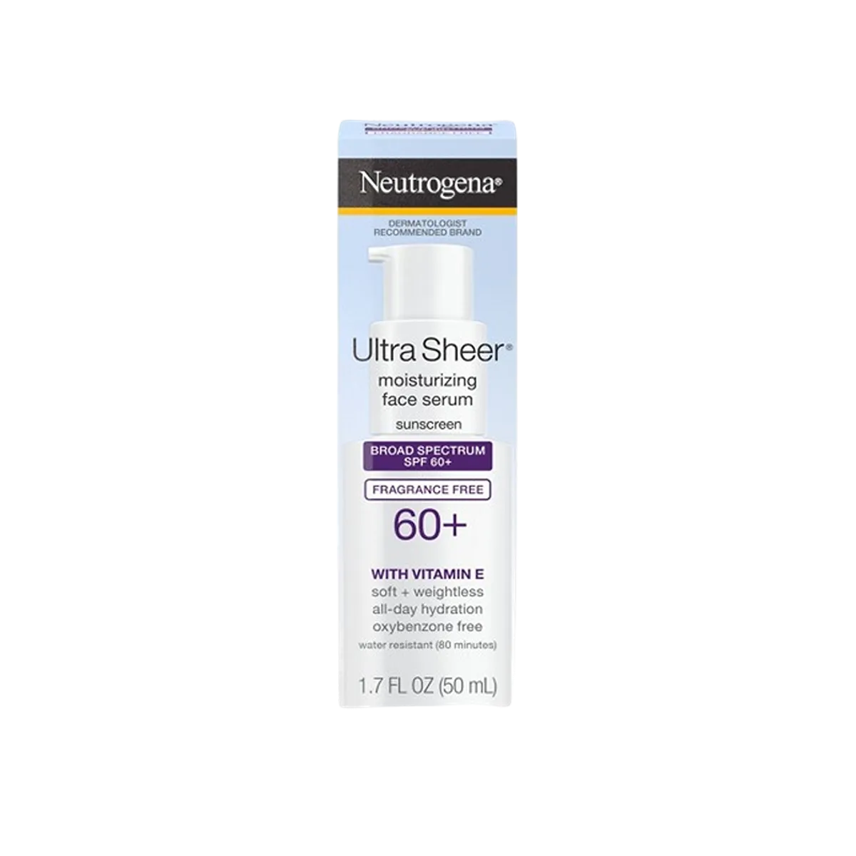 Neutrogena Ultra Sheer Moisturizing Sunscreen - SPF 60+ - 1.7oz