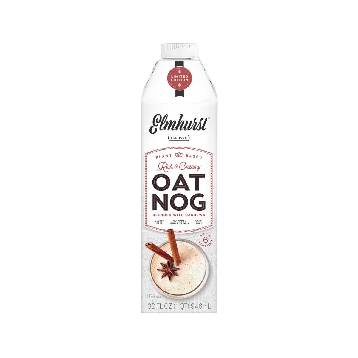 Elmhurst, Oat Nog Carton, Case Of 6, 32 oz