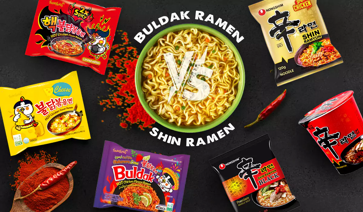 Buldak Ramen Vs Shin Ramen: An Ultimate Battle of Spiciness