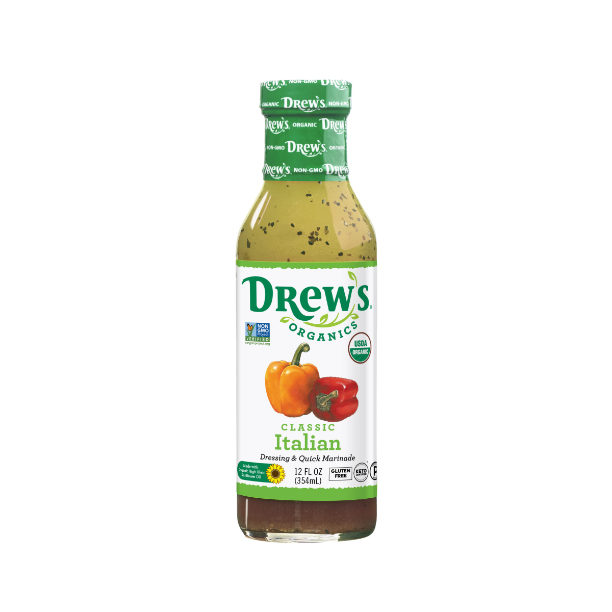 Drew`s Organics, Organic Dressing and Quick Marinade Classic Italian, Case Of 6, 12 oz