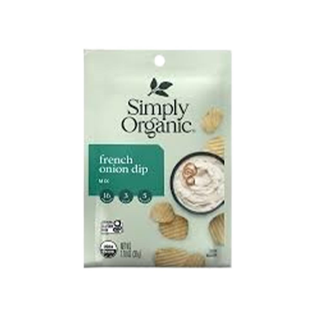 Simply Organic, French Onion Dip Mix, Case Of 12, 1.1 oz