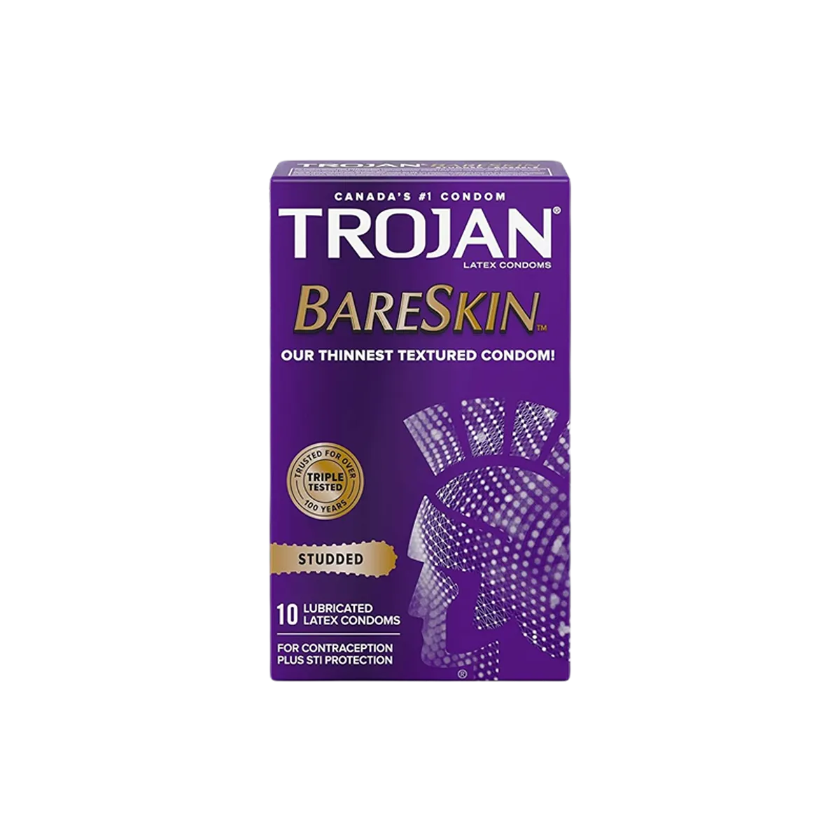Trojan Condom 12 Pack Bareskin Studded