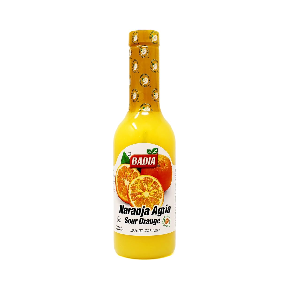 Badia Naranja Agria Sour Orange, Case Of 12, 20 oz