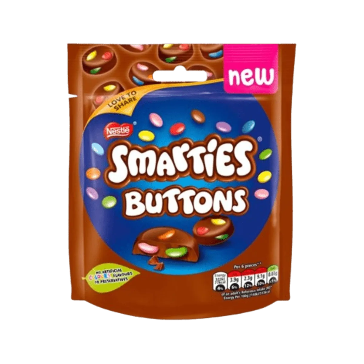 Nestle Chocolate Smarties Buttons 100g