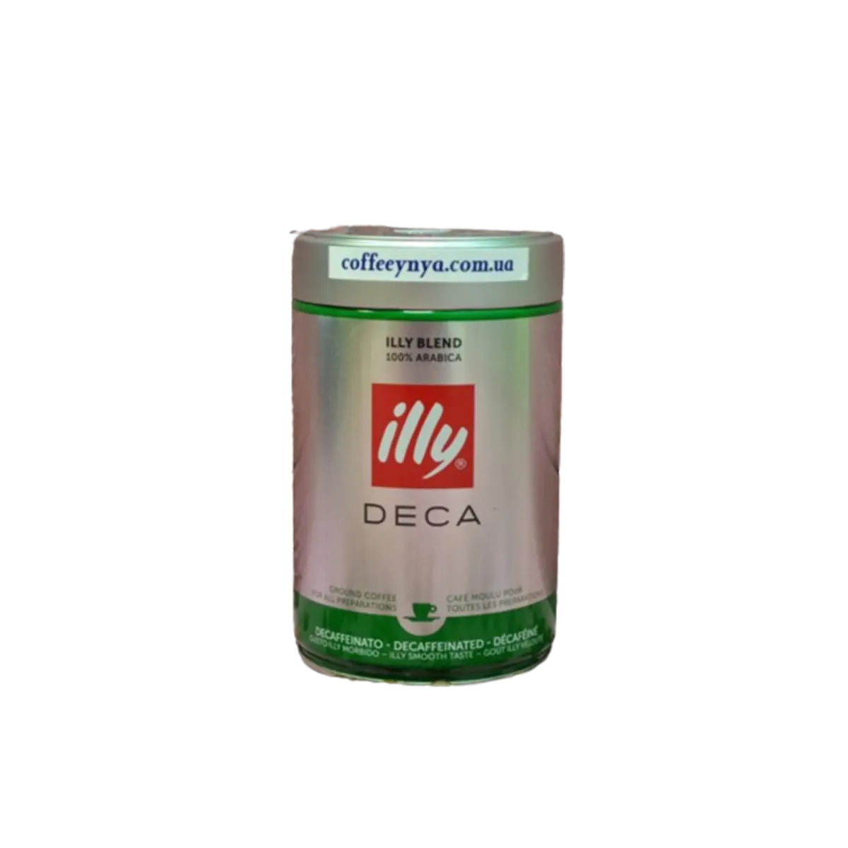 Illy Espresso Decaffeinated Ground Coffee Green 250G