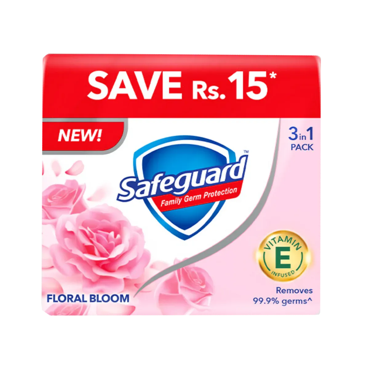 Safeguard Floral Soap 3In1 95G