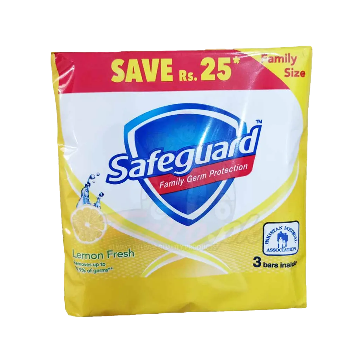 Safeguard Lemon Soap 3In1 95G