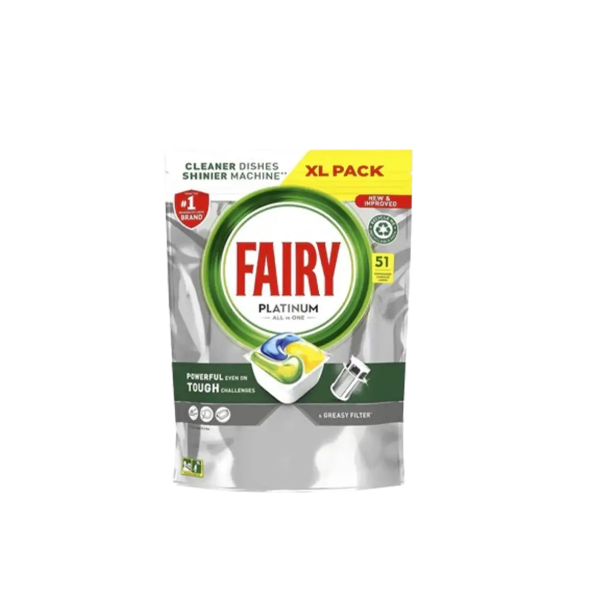 Fairy Platinum All In One Dishwasher Capsules 51S