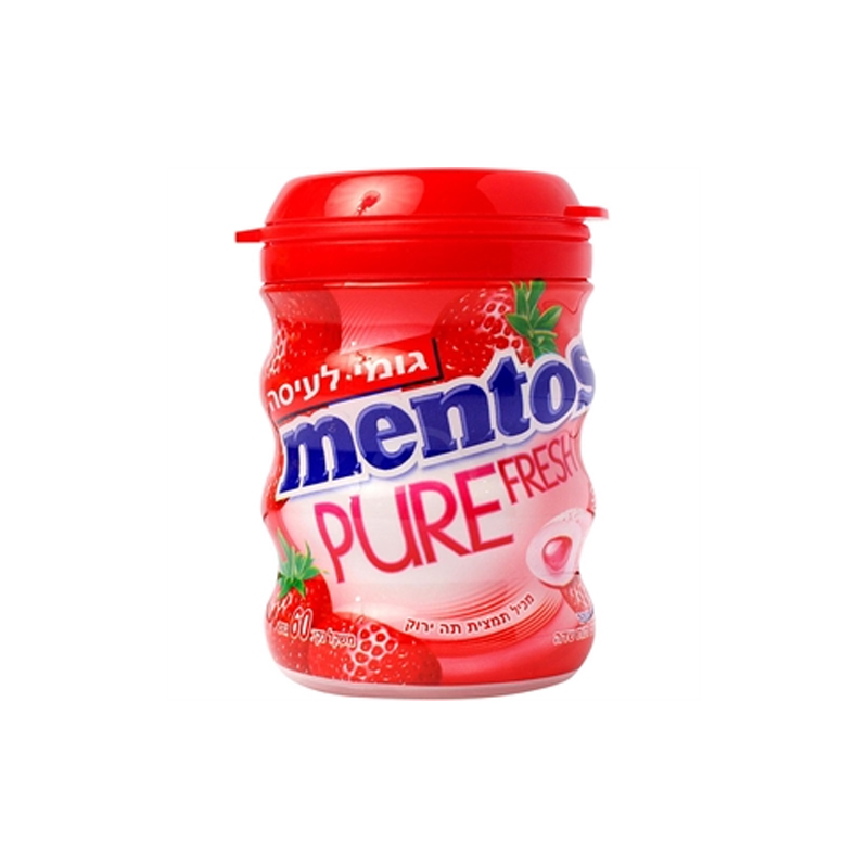 Mentos Strawberry Chewing Gum 60g