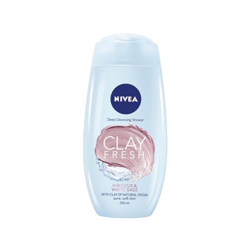 Nivea Shower Cream Clay Fresh Hibiscus & White Sage