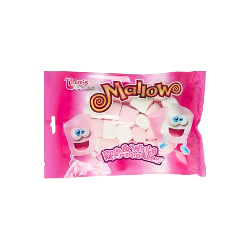 Tians Mallow Pink White Marshmallow 225g