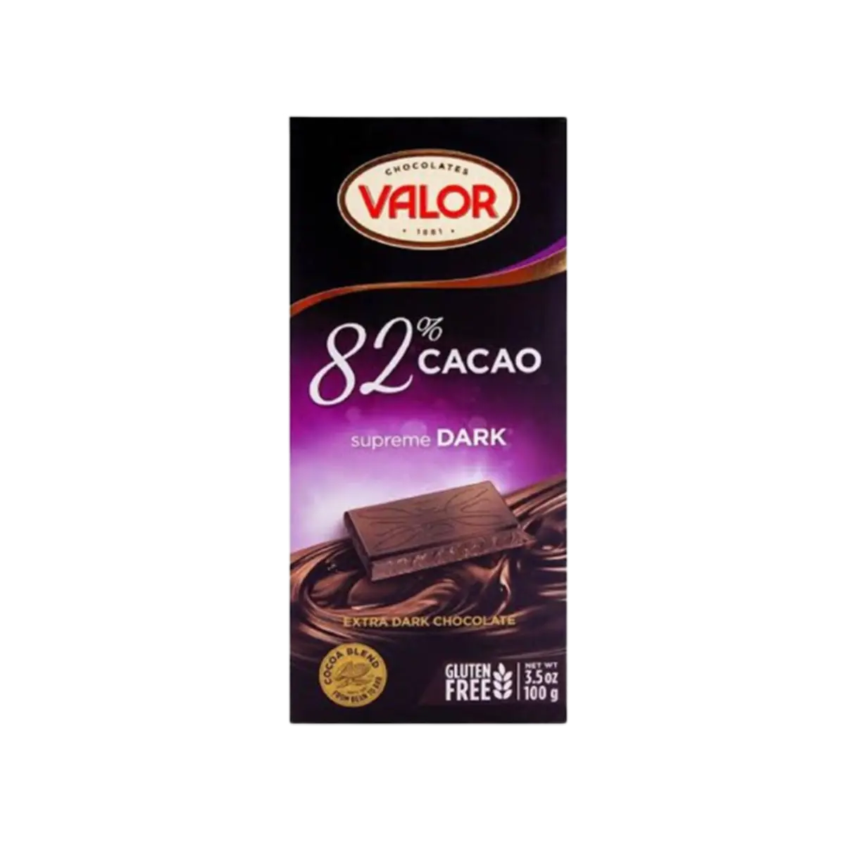Valor Chocolate 82% Supreme Dark 100G