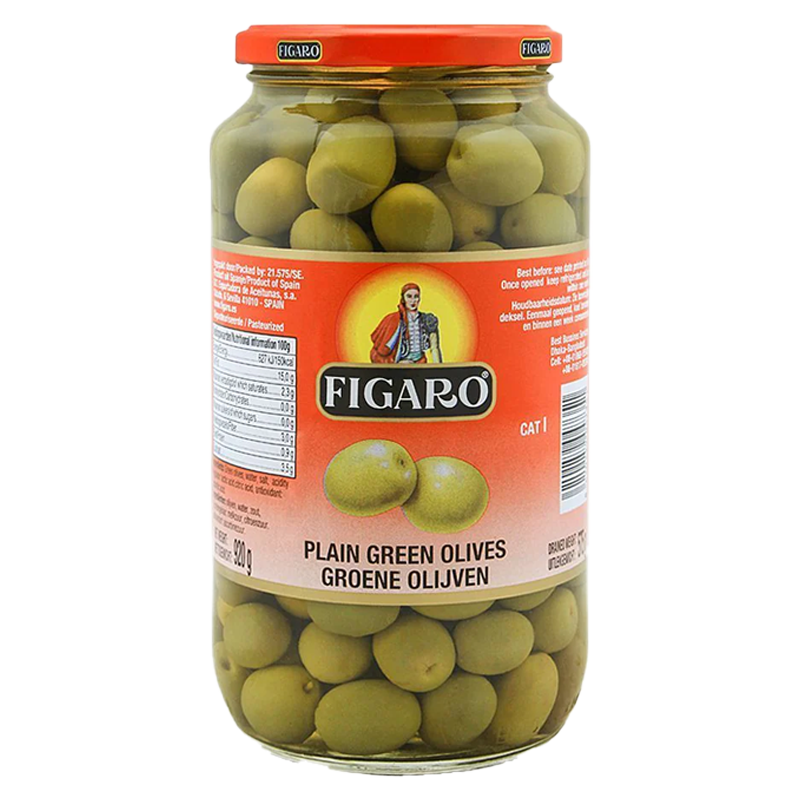 Figaro Plain Green Olives 920g