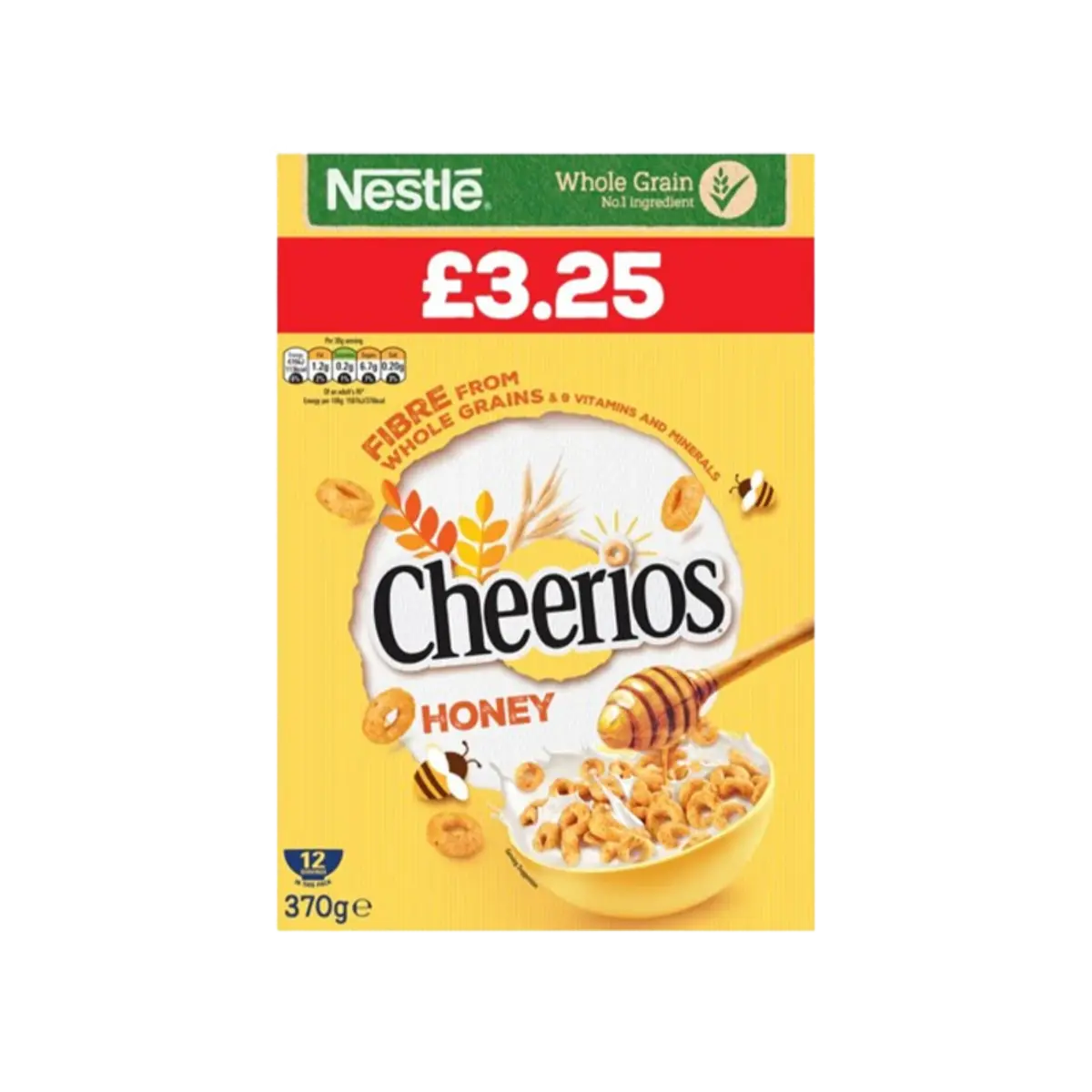 Nestle Cheerios Cereals Honey 370G