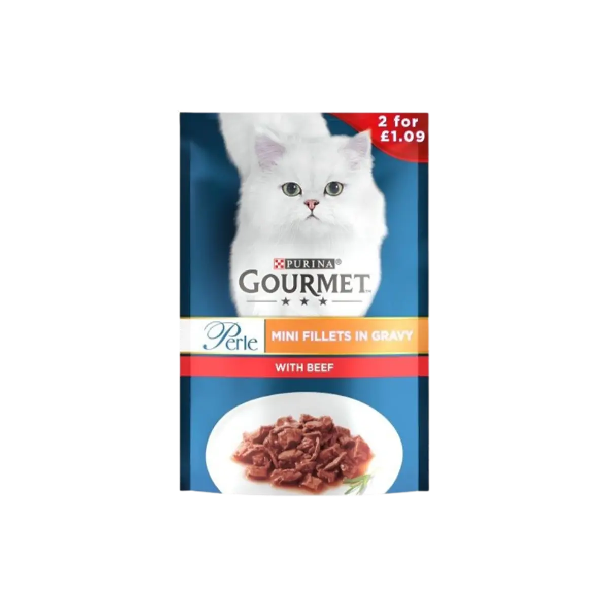 Purina Gourmet Perle Mini Gravy With Beef 85G