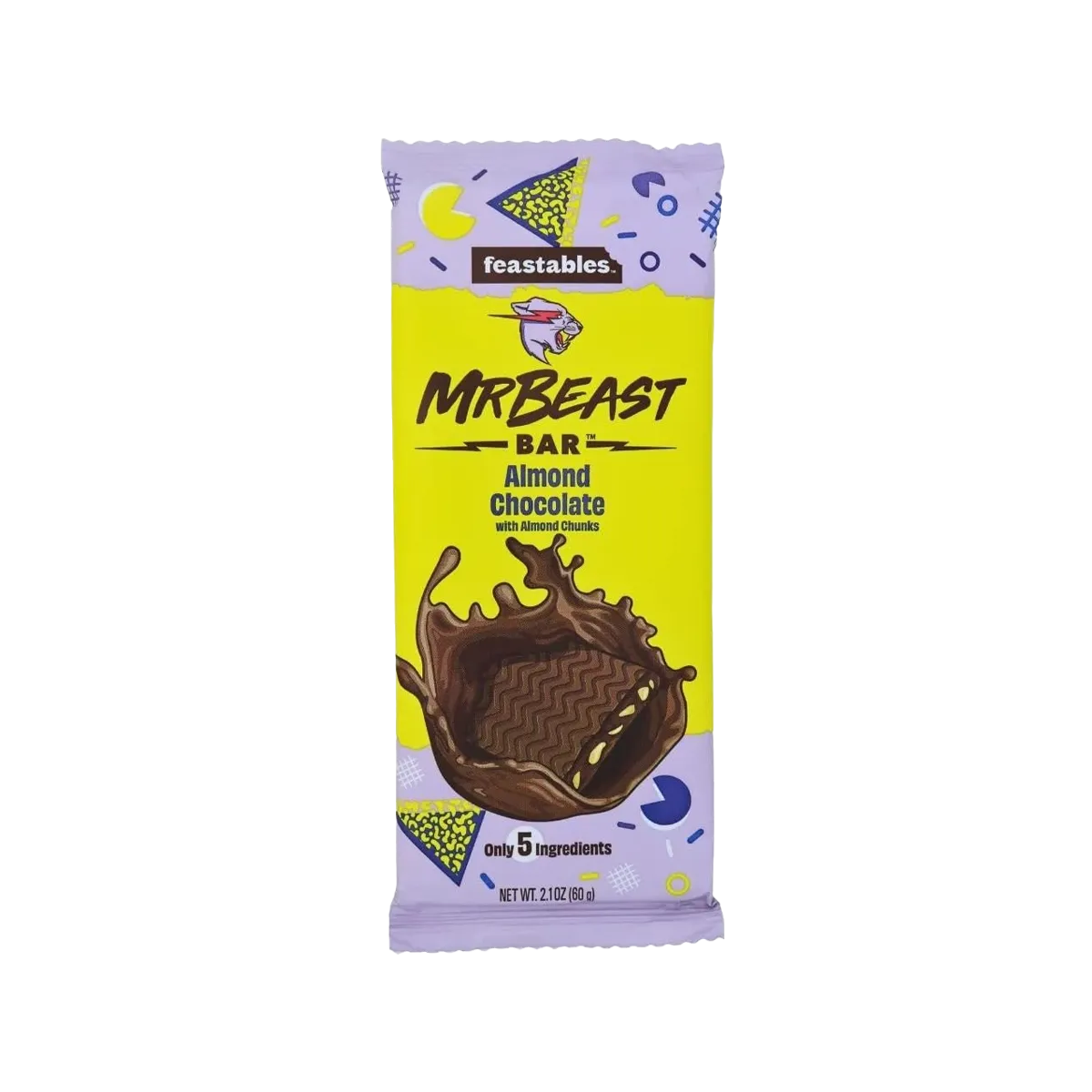 Mr.Beast Bar Almond Chocolate With Almond Chunks60G