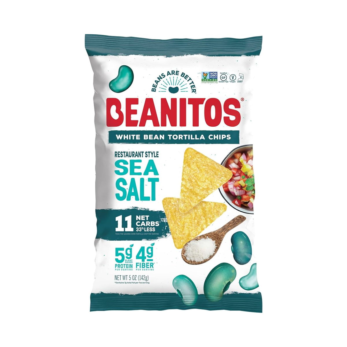 Beanitos, White Bean Chips Restaurant Style, Case Of 6, 5 oz