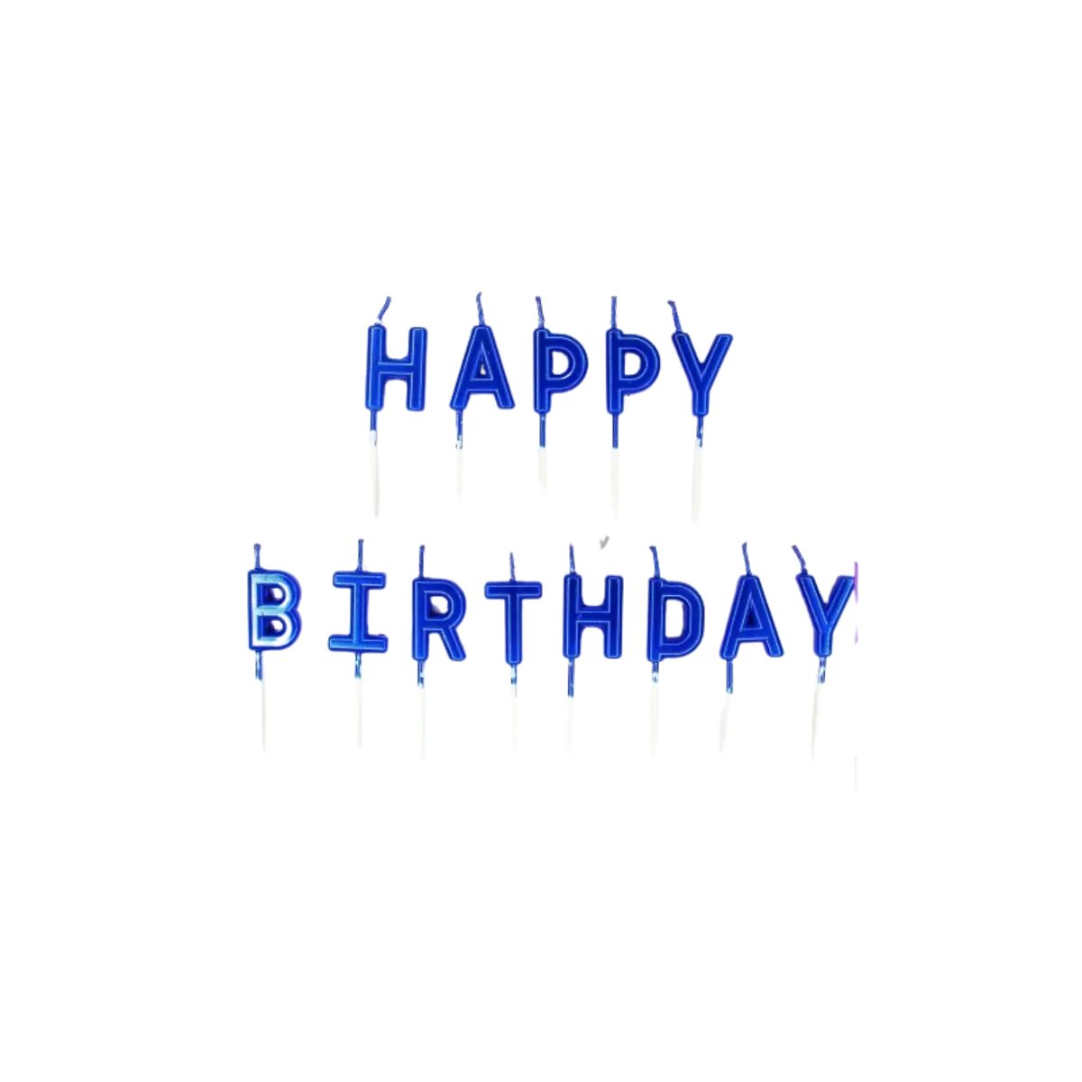 Happy Birthday Candle Blue