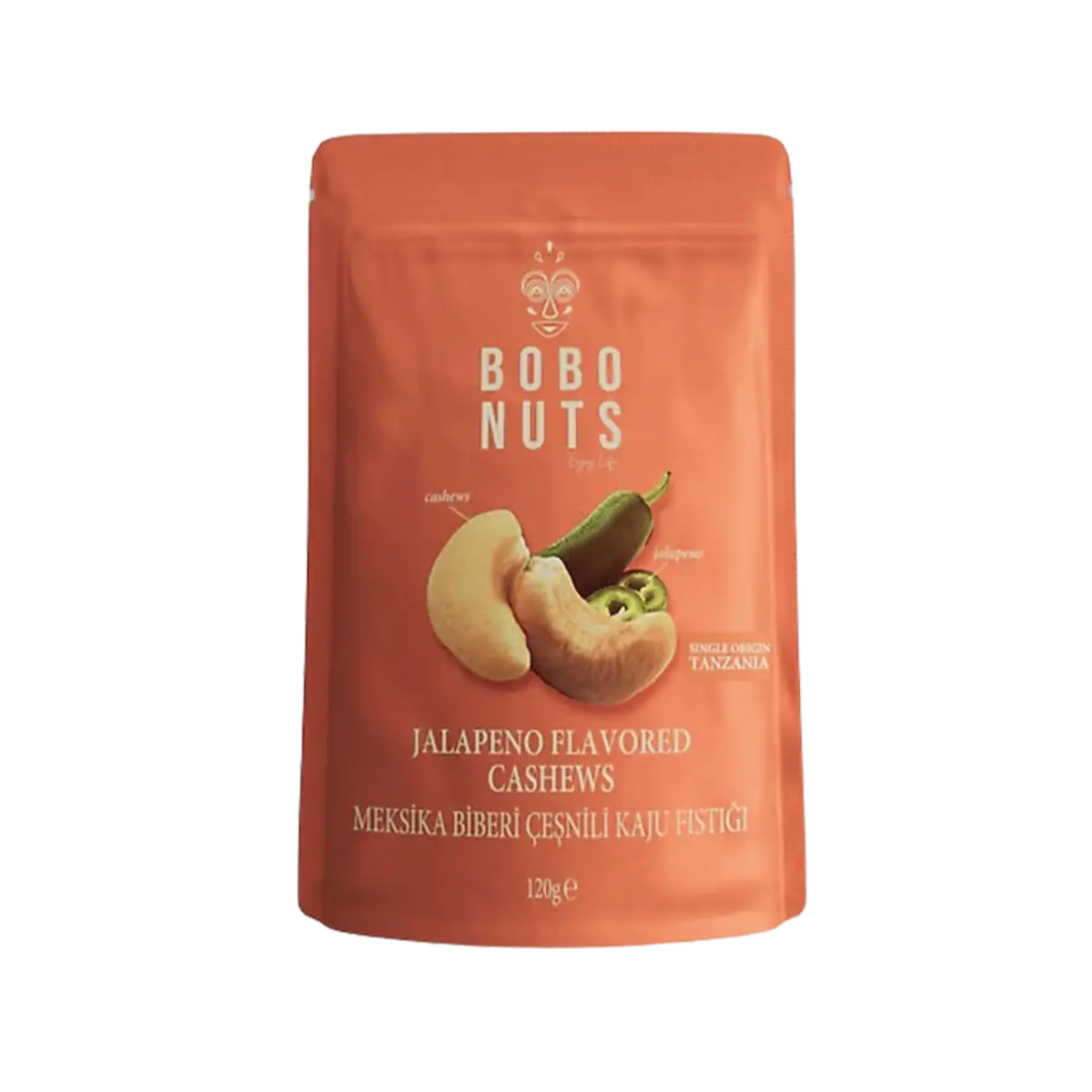Bobo Nuts Jalapeno Cashew 120G