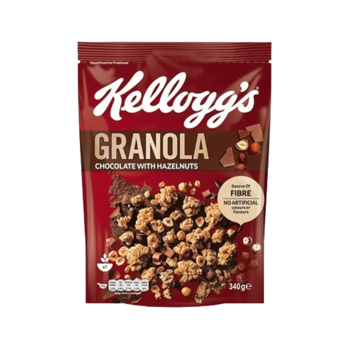 Kelloggs Granola Chocolate With Hazelnuts 340Gm