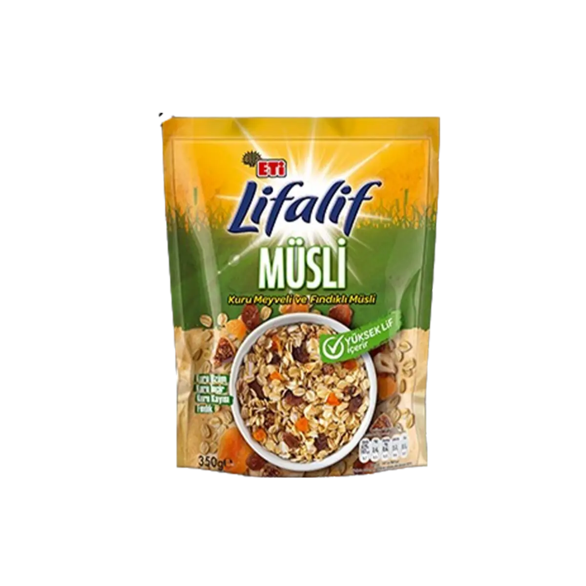 Eti Lifalif Groung Oats Musli Red Fruit With Almond 250G