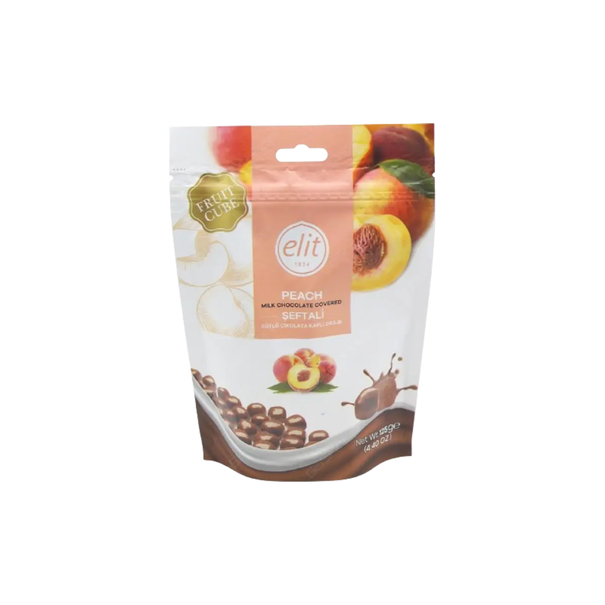 Elit Caramel Milk Chocolate Cubes 125G