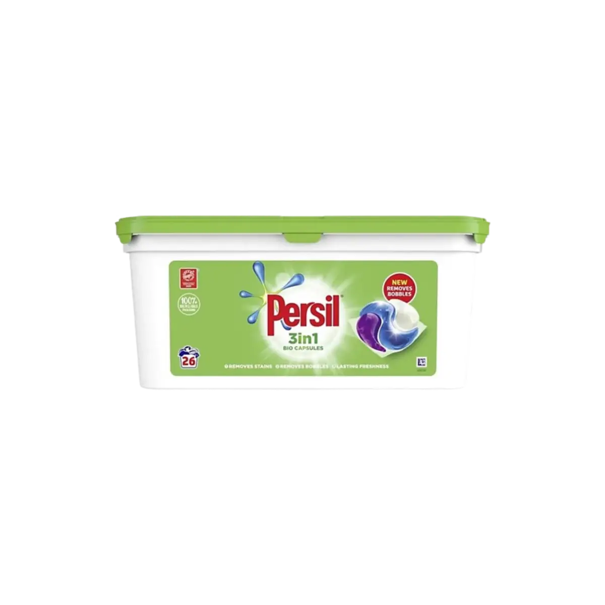 Persil 3 In 1 Laundry Washing Capsules Bio 26 Wash