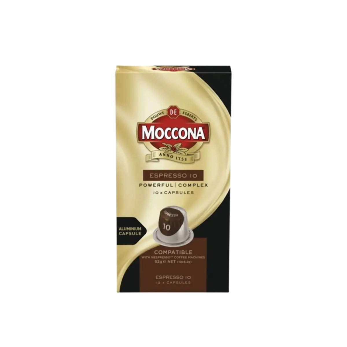 Moccona Coffee Capsule Dark Roast 52G