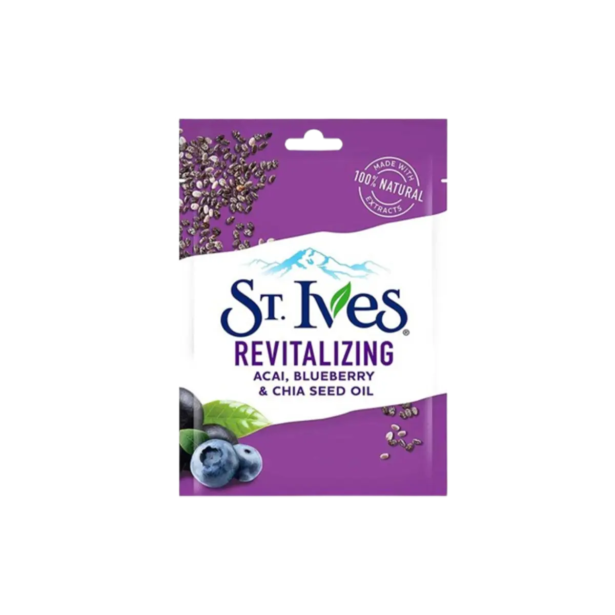St. Ives Revitalizing Sheet Mask Acai Blueberry 26Ml