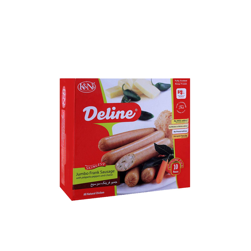 KNN Food Jumbo Frank With Cheese and Onion 740g